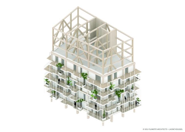 ����� �������� Canopia � ���������� ������ � SOU FUJIMOTO ARCHITECTS + LAISNÉ ROUSSEL