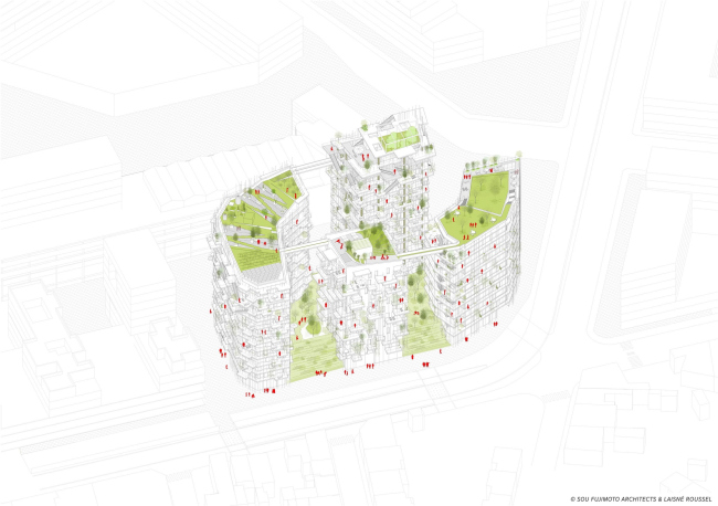 ����� �������� Canopia � ���������� ������ � SOU FUJIMOTO ARCHITECTS + LAISNÉ ROUSSEL