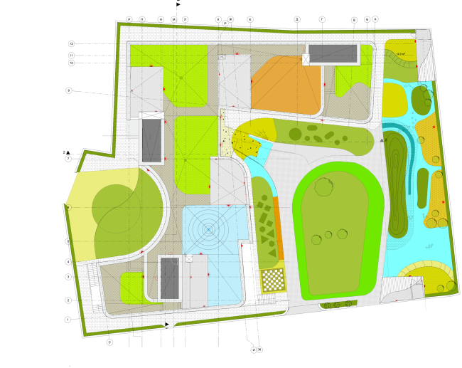 Nursery school in the Maly Poluyaroslavsky Alley. Master plan  Asadov Bureau