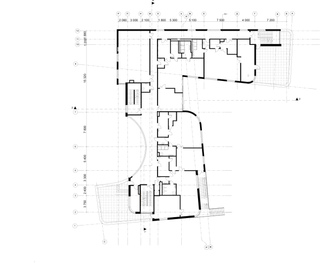 Nursery school in the Maly Poluyaroslavsky Alley. Plan of the 2nd floor � Asadov Bureau