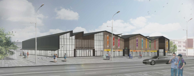 "Bagrationovsky" flea market, reconstruction project � Wowhaus, 2016