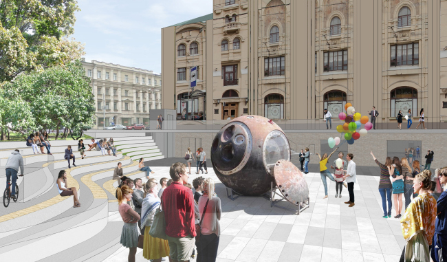 Museum park next to the Polytechnic Museum, project � Wowhaus