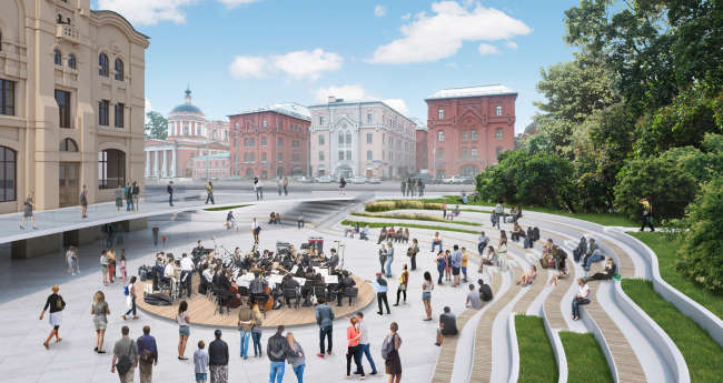 Museum park next to the Polytechnic Museum, project � Wowhaus