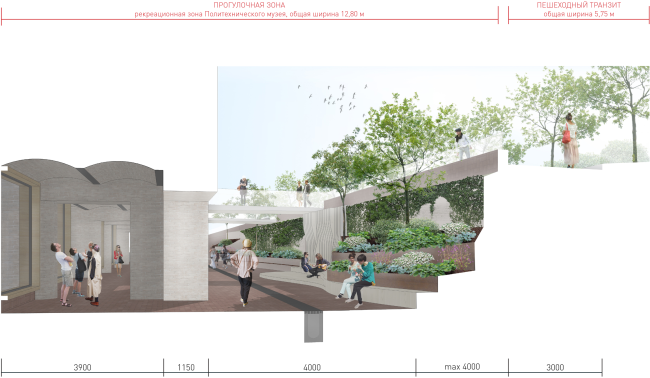 Museum park next to the Polytechnic Museum, project � Wowhaus