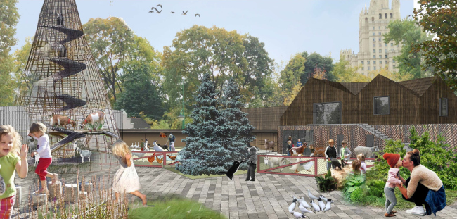 Project of reorganizing the Minor Territory of the Moscow Zoo  Wowhaus, 2015-2016