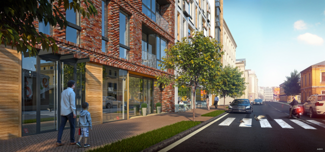 The housing project on the Malaya Ordynka Street. Organization of the street  ADM