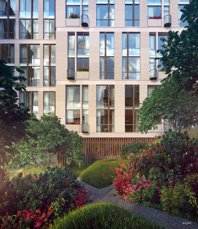 Residential project at Novoslobodskaya Street. Organization of the yard � ADM