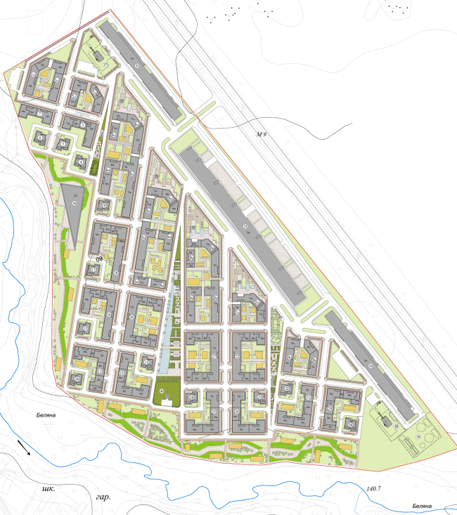"Villagio" residential area. Master plan. Project, 2014  Arkhitekturium