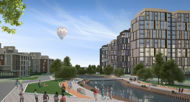 Town-planning concept in Nizhny Novgorod. 2nd contest round. Master plan. Project, 2014  Arkhitekturium
