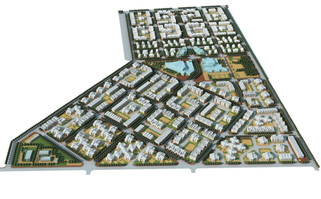 Concept of the low-rise residential complex in Sestroretsk. Project, 2012 � Arkhitekturium