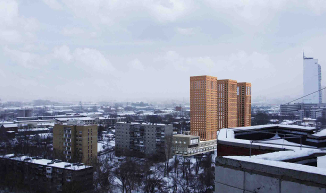 Multifunctional residential complex in Ekaterinburg. Project, 2016 � Arkhstroydesign