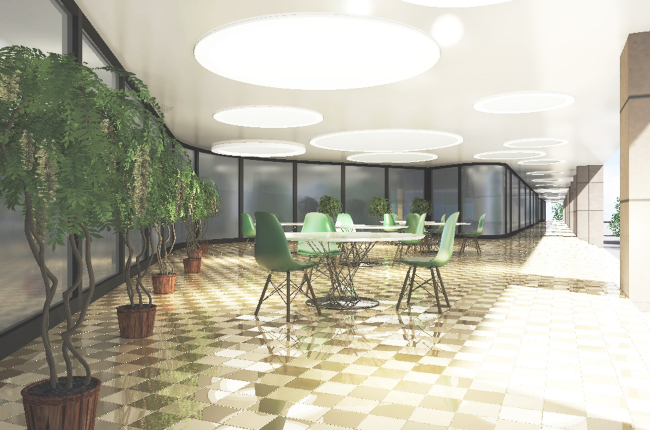 Multifunctional residential complex in Ekaterinburg. Interior. Project, 2016 � Arkhstroydesign