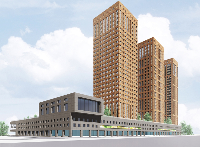 Multifunctional residential complex in Ekaterinburg. Project, 2016 � Arkhstroydesign