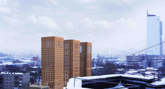 Multifunctional residential complex in Ekaterinburg. Project, 2016 � Arkhstroydesign