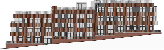 "Gorky" residential area. Facade. Project, 2015  DNK ag