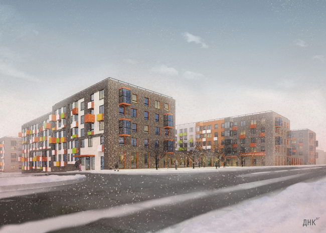 "Gorky" residential area. Houses of Type 1. Project, 2015 � DNK ag