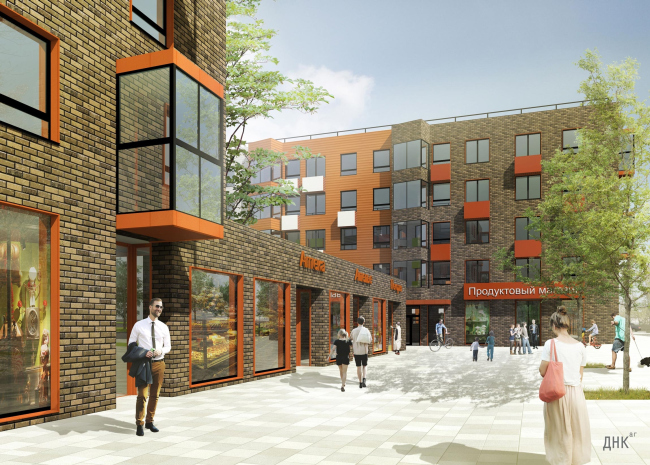 "Gorky" residential area. Houses of Type 1. Project, 2015 � DNK ag