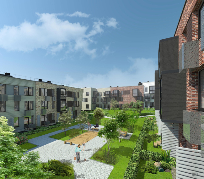 "Gorky" residential area. Houses of Types 2,3. Project, 2015 � DNK ag