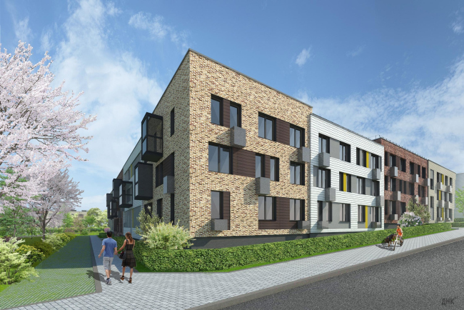 "Gorky" residential area. Houses of Types 2,3. Project, 2015 � DNK ag