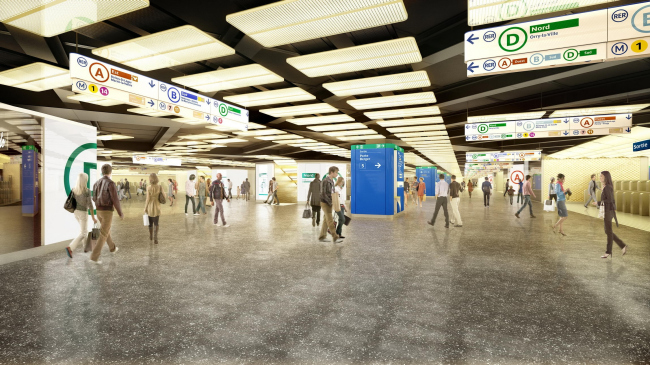 ������ ������������� ������� RER. ���. �. �����, �. �������� ��������� � ��������� ������� RATP. ����������� � Agence P. Berger et J. Anzitti / L�Autre Image