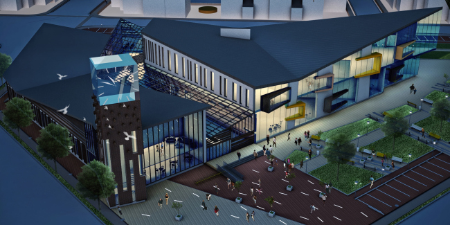 Concept of a low-rise residential complex in Sestroretsk. Project, 2012 � Arkhitekturium