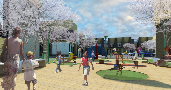 Concept of the low-rise residential complex in Sestroretsk. Project, 2012 � Arkhitekturium
