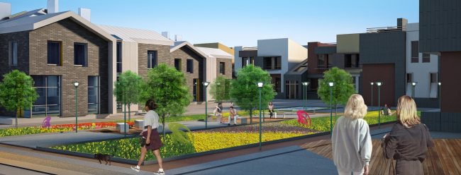 Concept of the low-rise residential complex in Sestroretsk. Project, 2012 � Arkhitekturium