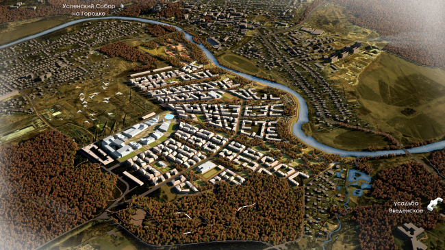 Integrated territory development in Zvenigorod. Master plan, 2014  Arkhitekturium