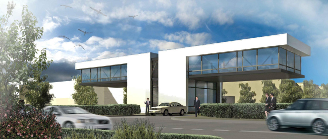 Low-rise buildings in Dmitrovskoe. Entrance group. Project, 2013 � Arkhitekturium