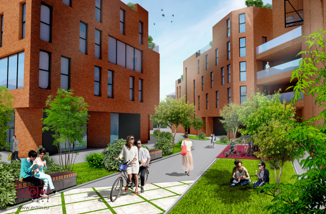 Concept of the residential development in Moscow. Project, 2016 � Sergey Estrin Architects