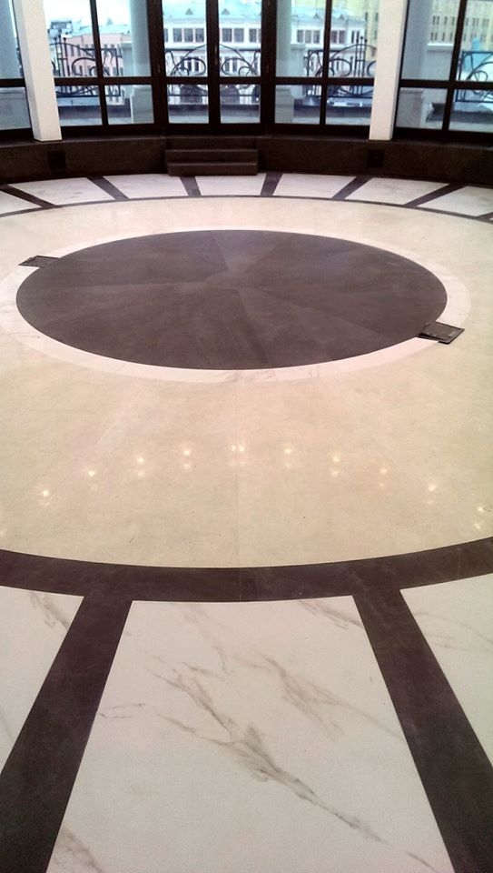 ��� ����������� ���� ���� ������� ��������� Pulpis Nat, Marfil Lux � Calacatta Lux ��������� Cotto D′este Exedra. ����������� � ����� arch-skin.ru