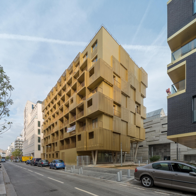 Студенческое общежитие Golden Cube © Christophe Demonfaucon