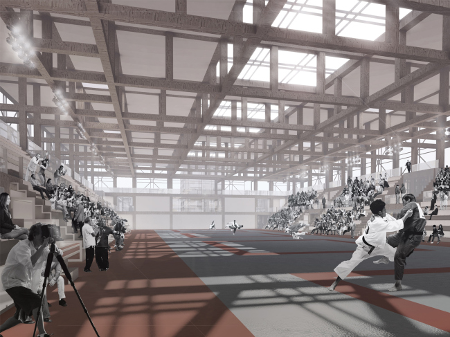 Sports and recreation complex of the judo school. Project, 2016  Studio 44