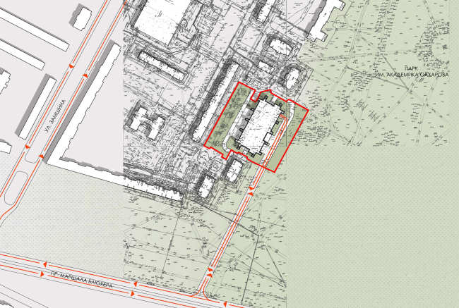 Sports and recreation complex of the judo school. Location plan, 2016 � Studio 44