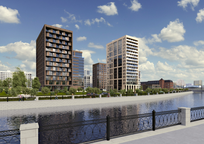 The concept of a multifunctional housing project on the Bolshaya Pochtovaya Street � "ABV Group" architects