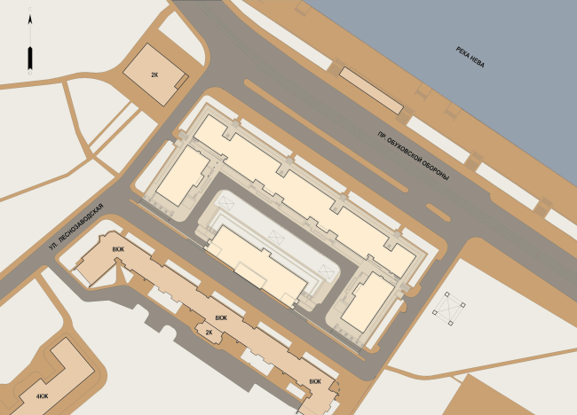 Multifunctional housing project "Megalit". Master plan � Eugene Gerasimov and Partners