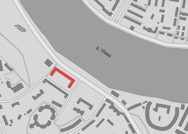 Multifunctional housing project "Megalit". Location plan  Eugene Gerasimov and Partners