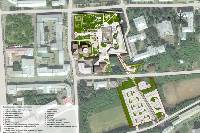 Reconstruction of Kirov's Spasskaya Square. Masterplan. Eco-project  Arkhstroidesign