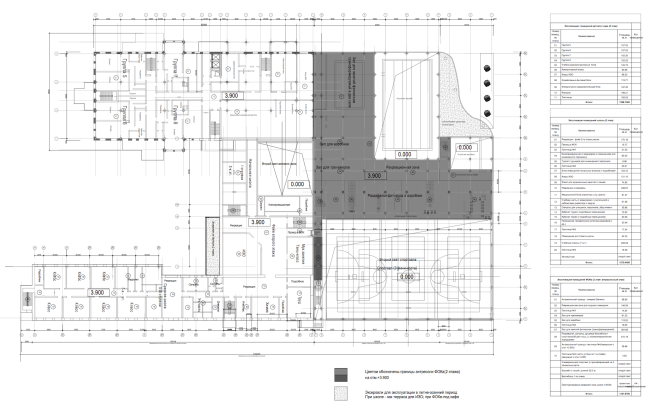 Sports training complex in Kirov. Plan of the 2nd floor © Arkhstroidesign