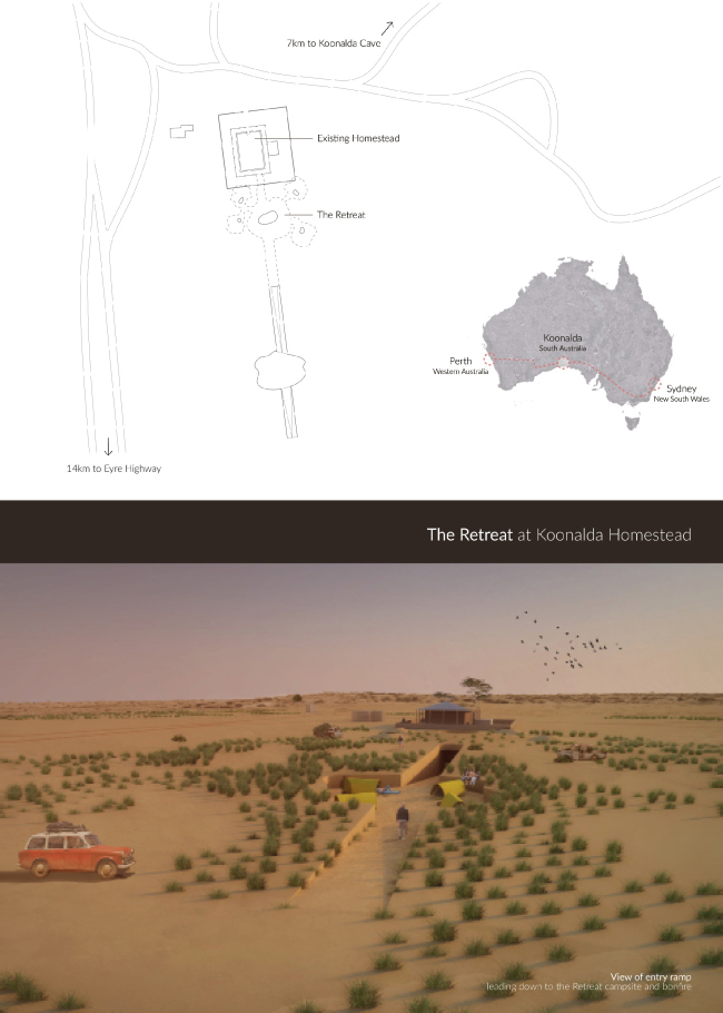 The Retreat at Koonalda Homestead / Lisa Azhar, DuenEe Chan, Ivan Hage � Non Architecture Competitions