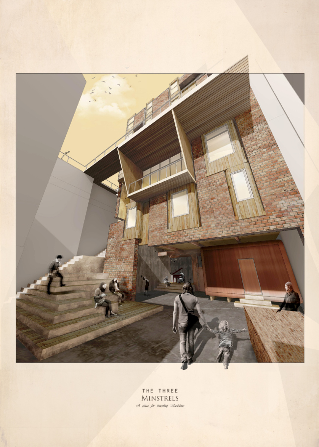 The Three Minstrels / John Chia � Non Architecture Competitions