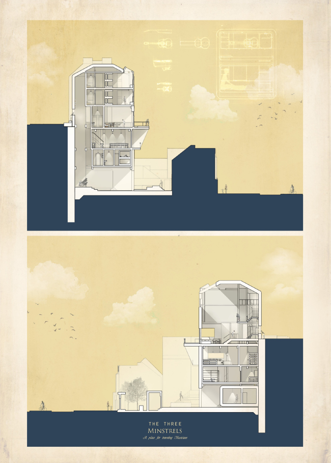 The Three Minstrels / John Chia � Non Architecture Competitions