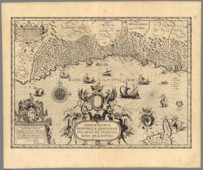   (1608) / Reipublicae Genuensis. Abraham Ortelius, Jan Baptista Vrients /    davidrumsey.com