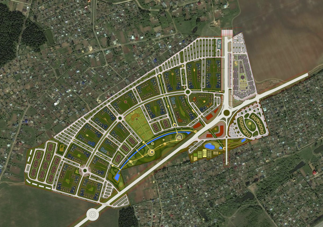 The master plan of the city of Kirov, "Amphitheater" © Arkhstroidesign