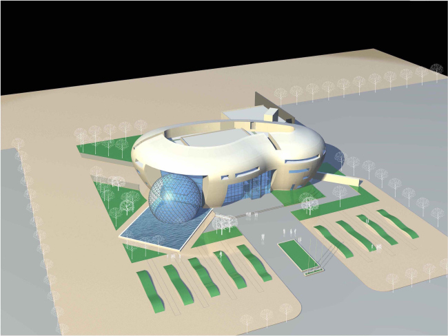 The headquarters of Baltic Pearl LTD. Model � Sergey Tsytsin Architects