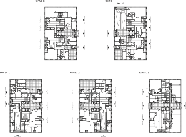 "Vodny" housing project. Plan of the 1st floor  SPEECH