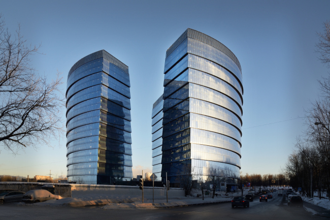 Multifunctional complex "Lotus". Construction 2011-2014. Photograph � Aleksey Naroditskiy