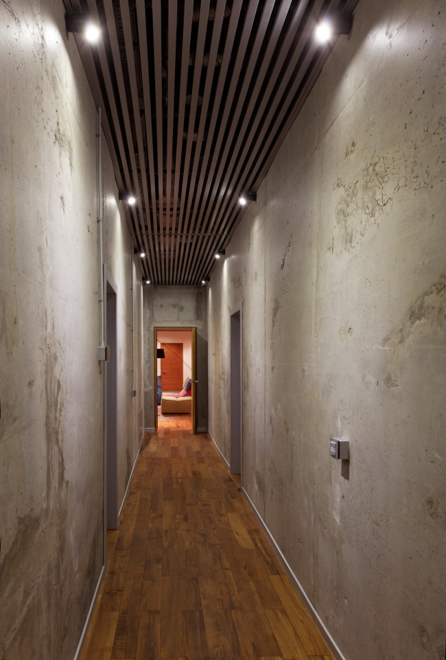 Hampton House. Country residence. Basement floor designed in a loft style. Construction, 2016  Roman Leonidov architectural bureau