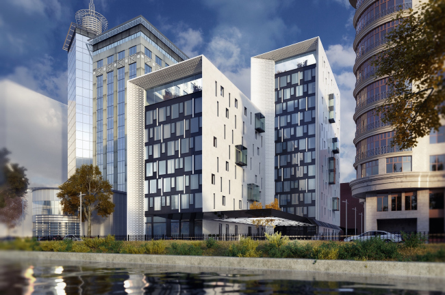 Administrative and residential building on the Malaya Trubetskaya Street. Project � Pavel Andreev architectural firm "Gran"