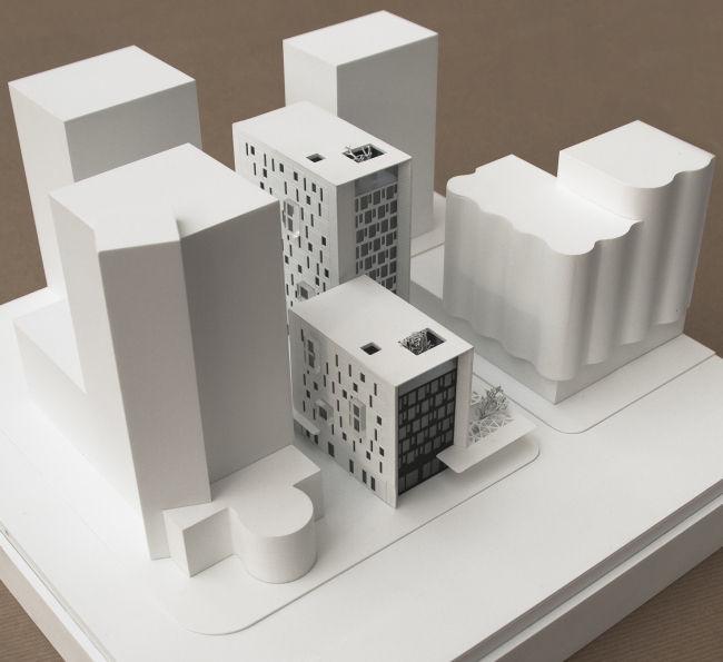 Administrative and residential building on the Malaya Trubetskaya Street. Model � Pavel Andreev architectural firm "Gran"